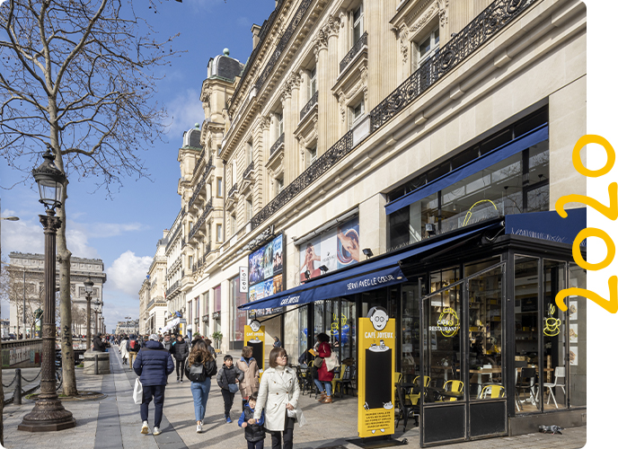 Venir chez Café Joyeux situé en plein coeur de la ville de Paris sur les Champs-Elysées